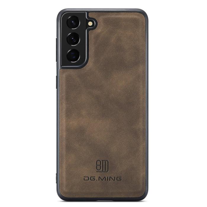 DG.MING - DG.MING Mobilskal till Samsung Galaxy S23 Anti-Drop PC+TPU PU - Brun