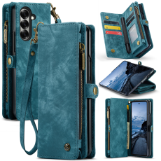Caseme - CASEME Galaxy Z Fold 7 Plånboksfodral Med Rem - Blå