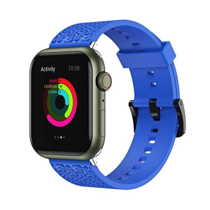 OEM - Apple Watch 2/3/4/5/6/7/SE (38/40/41mm) Armband - Blå
