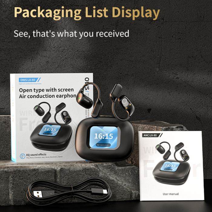 A-One Brand - Trådlösa Bluetooth-Hörlurar Sports Ear-hook LX-80