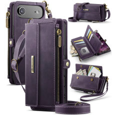 Caseme - CASEME iPhone Air Plånboksfodral Zipper RFID C39 - Lila