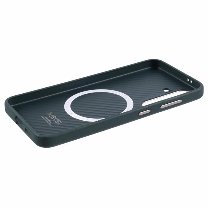 X-Level - X-LEVEL Mobilskal till Galaxy S25 MagSafe PU Läder Hård PC Grön