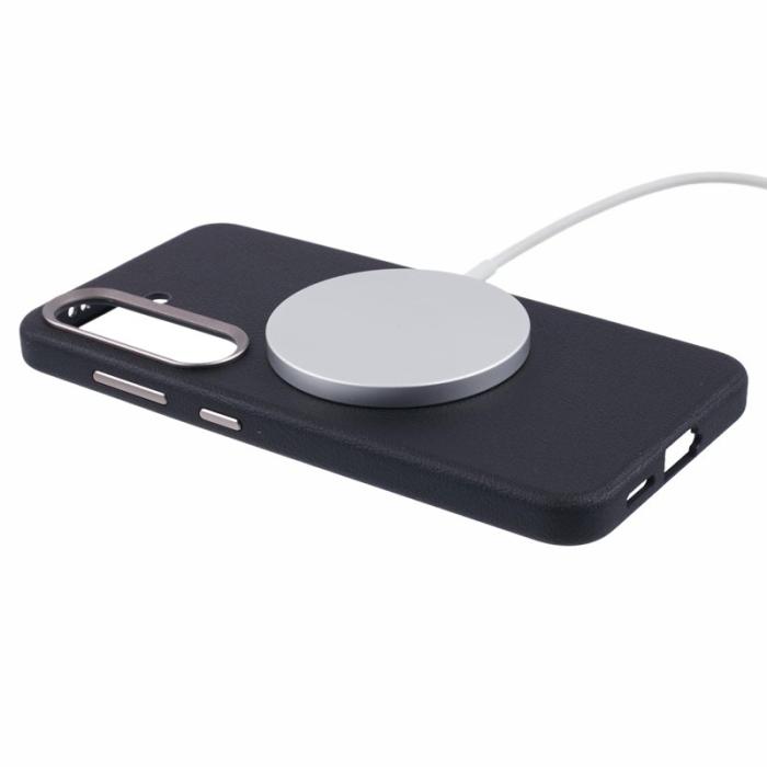 X-Level - X-LEVEL Mobilskal till Galaxy S25 MagSafe PU Läder Hård PC Svart
