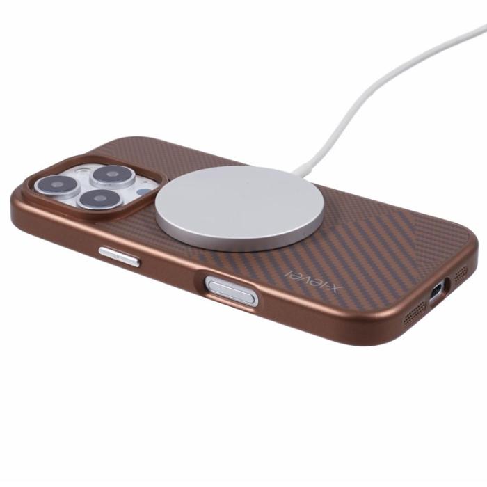 X-Level - X-LEVEL Mobilskal till iPhone 16 Pro Max Magnetisk Guld