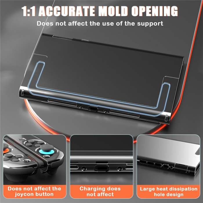 OEM - Nintendo Switch 2 Skal Shockproof PC - Transparent
