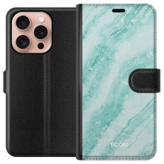 iSecrets - Pl&aring;nboksfodral till Apple iPhone 16 Pro med Mint Marble