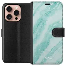 Gustaf - Pl&aring;nboksfodral till Apple iPhone 16 Pro med Mint Marble