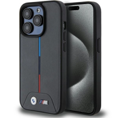 BMW - BMW iPhone 15 Pro Mobilskal Magsafe M Quilted Tricolor - Gr&aring;
