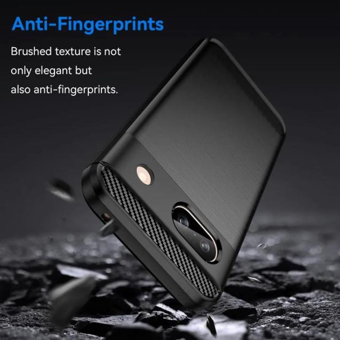Taltech - Google Pixel 8A Mobilskal Carbon Fiber - Svart