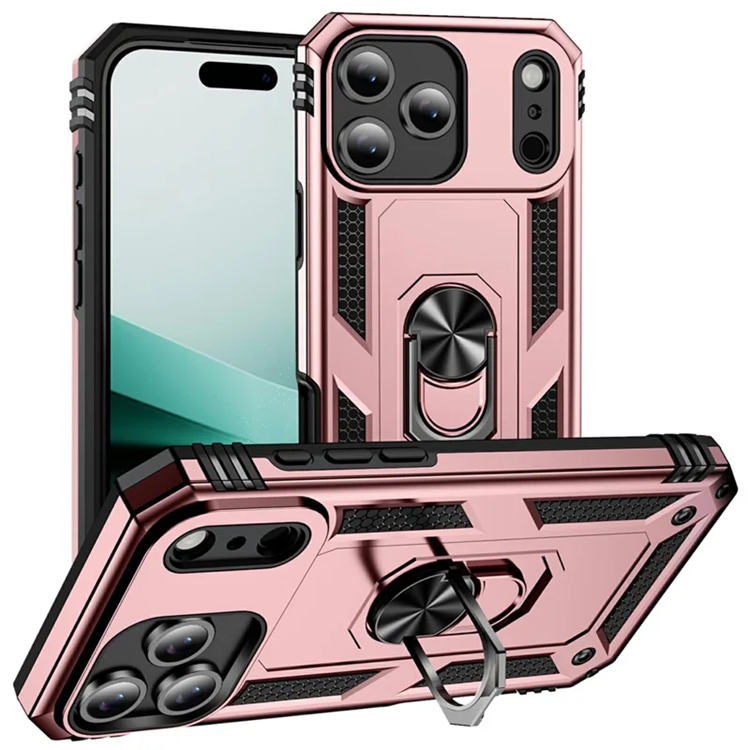 iPhone 17 Pro Max Mobilskal med Kickstand - Roséguld | 2353 | AlltMobil