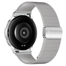 Forcell - Forcell Galaxy Watch 20mm Armband Magnetic Steel FS11 - Silver