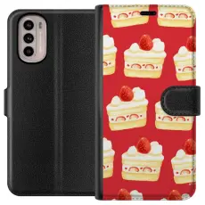 Gustaf - Pl&aring;nboksfodral till Motorola Moto G31 med T&aring;rta