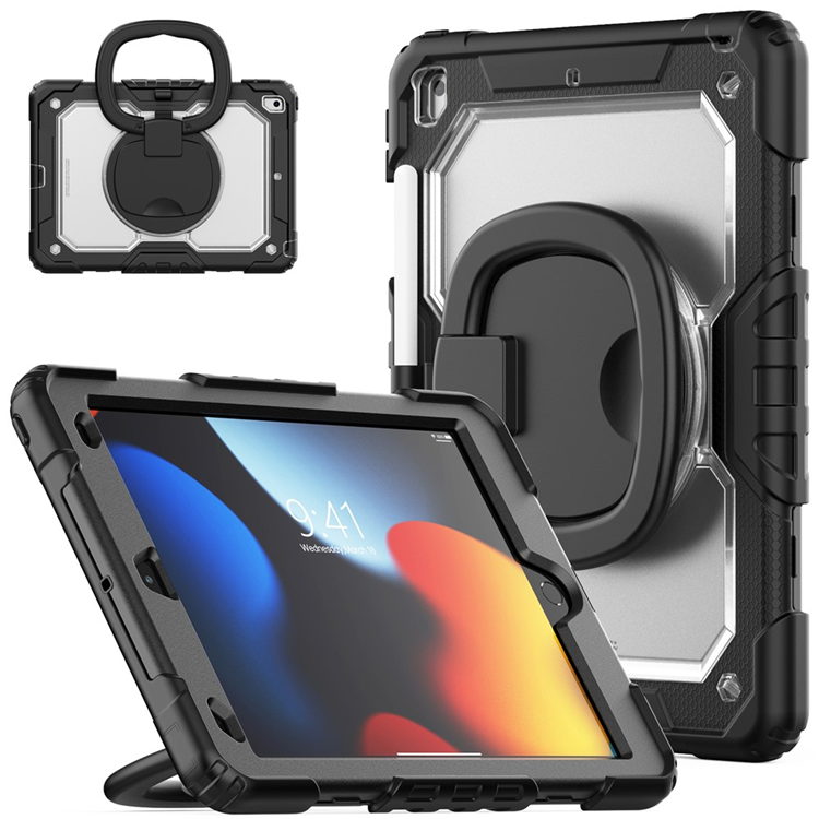 iPad 10.2"" (2021/2020/2019) Skal Ring Kickstand - Svart | 2353 | AlltMobil