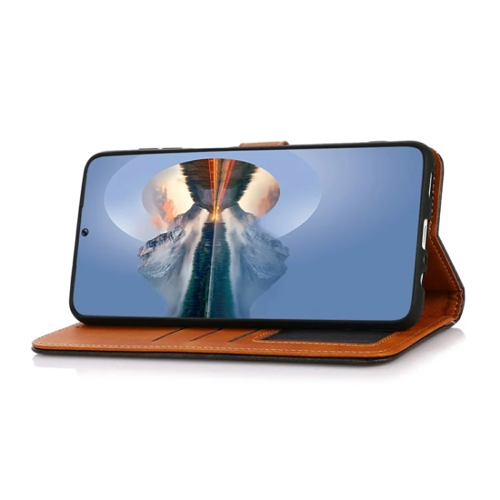 KHAZNEH - Khazneh Sony Xperia 1 VII Plånboksfodral Filp Läder - Blå