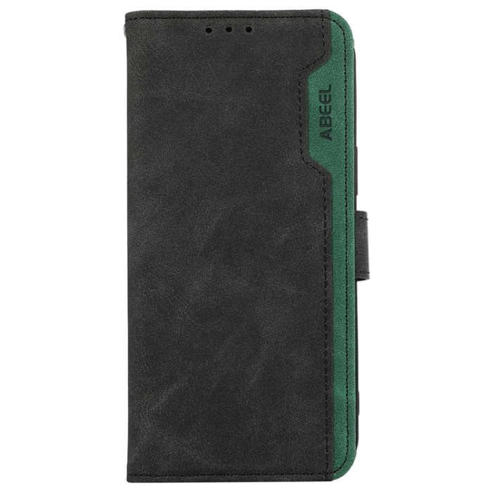 ABEEL - ABEEL iPhone 17 Pro Max Plånboksfodral Splicing Läder RFID