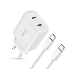 Tech-Protect - Tech-Protect Väggladdare Med Type-C Kabel - Vit