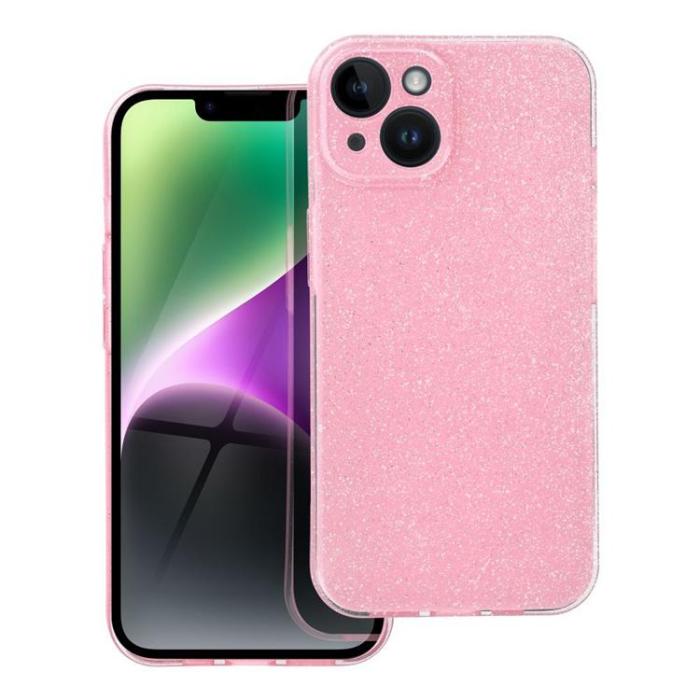 OEM - iPhone 16e Mobilskal Clear 2mm Blink - Rosa