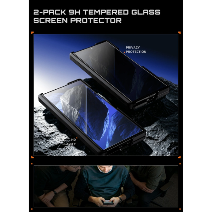 SupCase - SupCase Mobilskal För Galaxy Z Fold 8 Ultra MagSafe UB Aero 2-Set - Svart