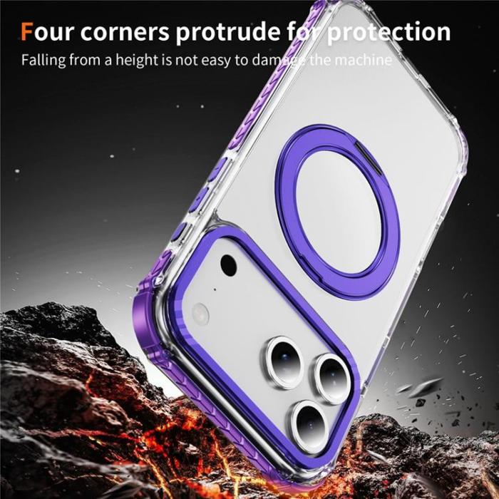A-One Brand - iPhone 17 Pro Max Mobilskal MagSafe Anti Drop - Lila