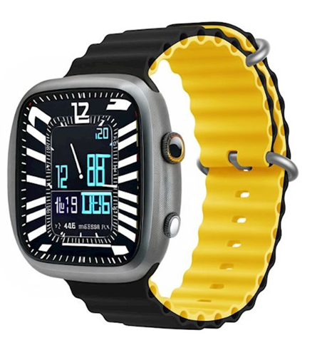 Devia Apple Watch (38/40/41mm) Armband Sport6 - Svart/Gul | 5123 | AlltMobil