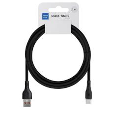 Blue Star - Blue Star USB-A - USB-C 3A Kabel 1m ECO - Svart
