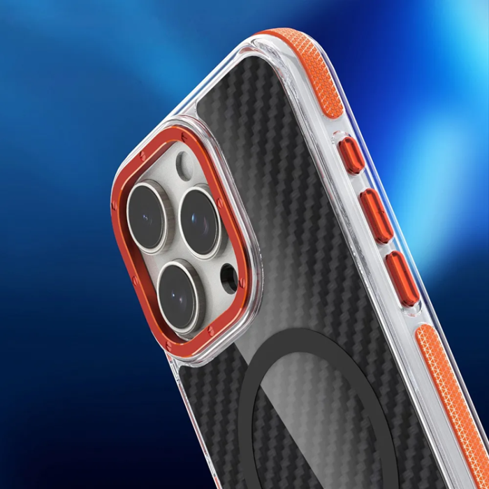 A-One Brand - iPhone 17 Pro Mobilskal Magsafe Fiber - Orange