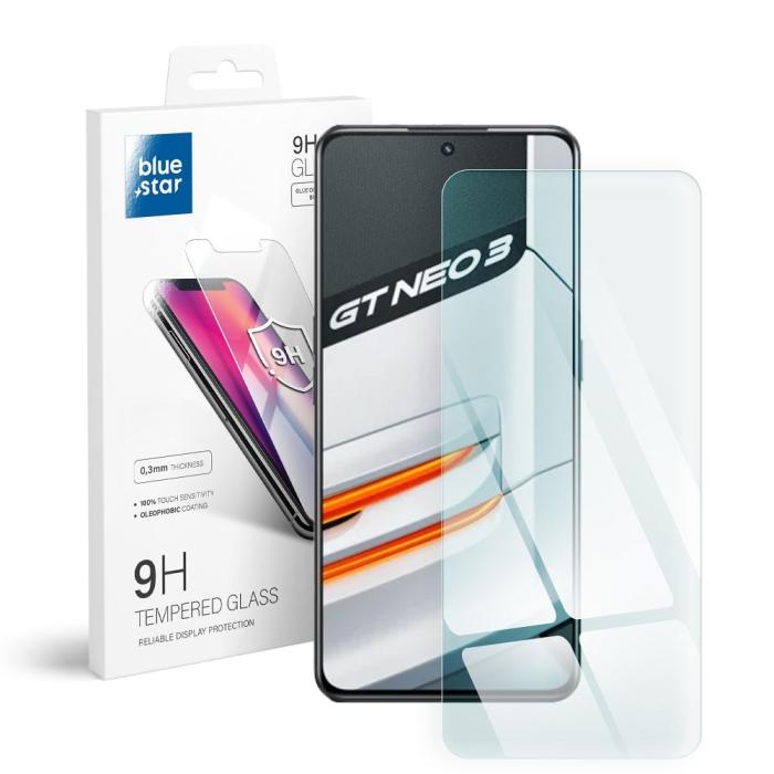 Blue Star - Blue Star Realme GT Neo 3 Skärmskydd av Härdat Glas