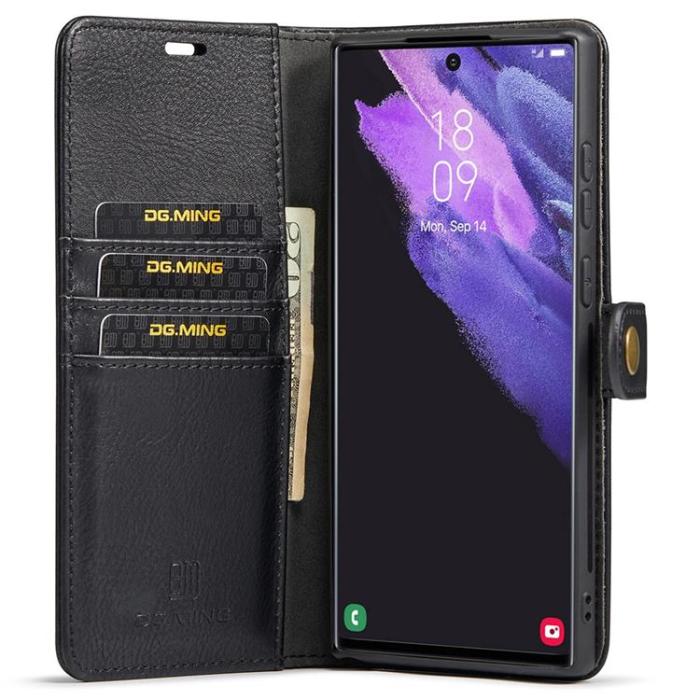 DG.MING - DG.MING 2In1 Detachable Fodral Galaxy S22 Ultra - Svart