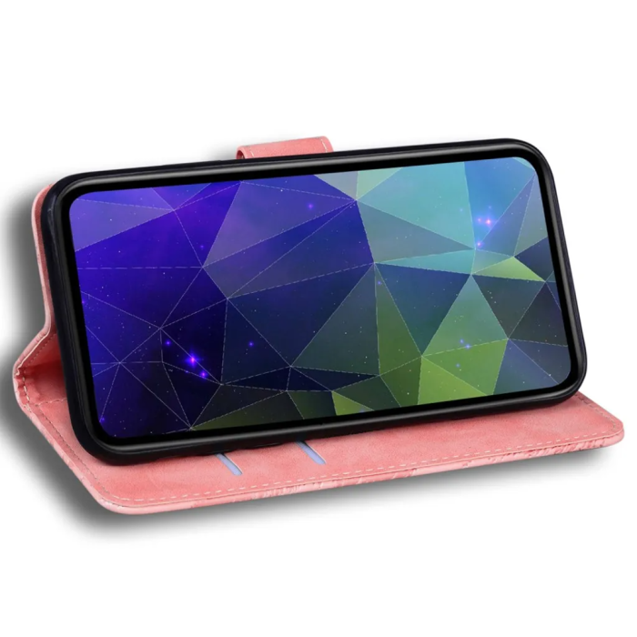 Taltech - iPhone 15 Plus Plånboksfodral Praktiskt - Rosa