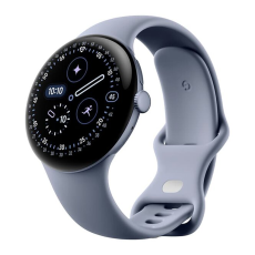 Google - Google Pixel Watch 4 45mm Wi-Fi Satin M&aring;nsten/M&aring;nsten