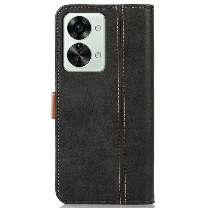A-One Brand - OnePlus Nord 2T 5G Plånboksfodral Dual Magnetic - Svart