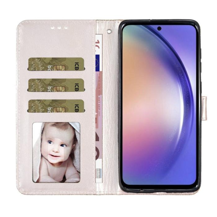 OEM - Samsung Galaxy S26 Ultra Plånboksfodral Glitter Anti-Scratch Konstläder - Silver