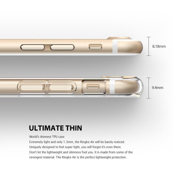 UTGATT5 - Ringke Weightless as Air Skal till iPhone 7/8/SE 2020 - Grå