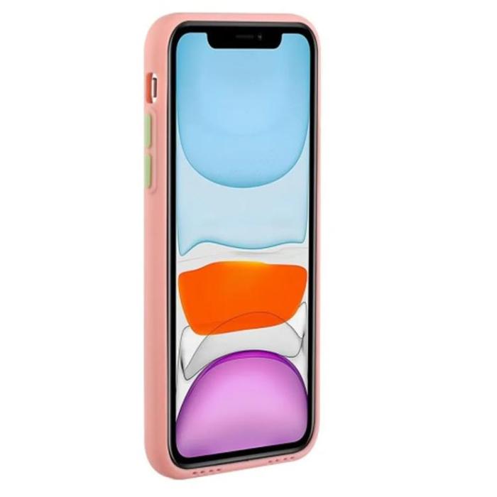 Taltech - iPhone 15 Pro Mobilskal Korthållare TPU - Rosa