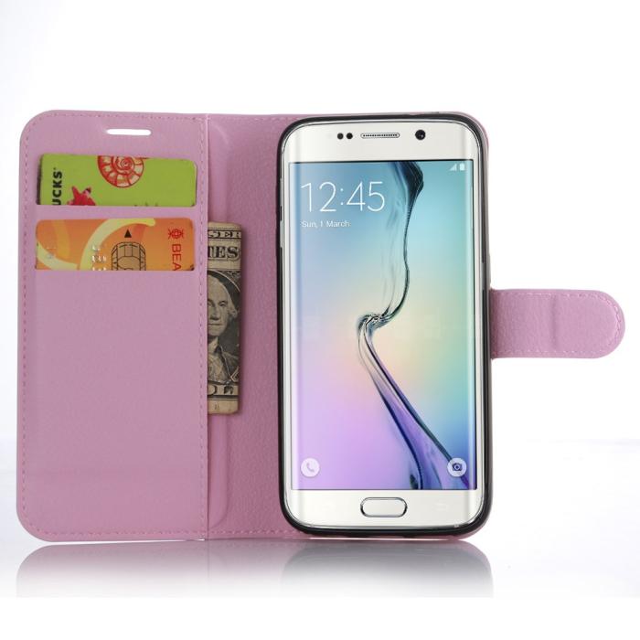 UTGATT5 - Plånboksfodral till Samsung Galaxy S7 Edge - Rosa