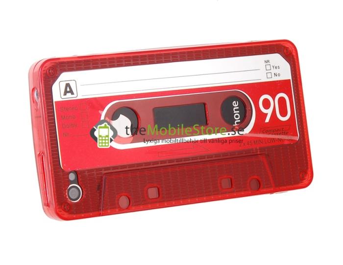 UTGATT1 - FlexiCase Skal till iPhone 4 - Kassett (Red)