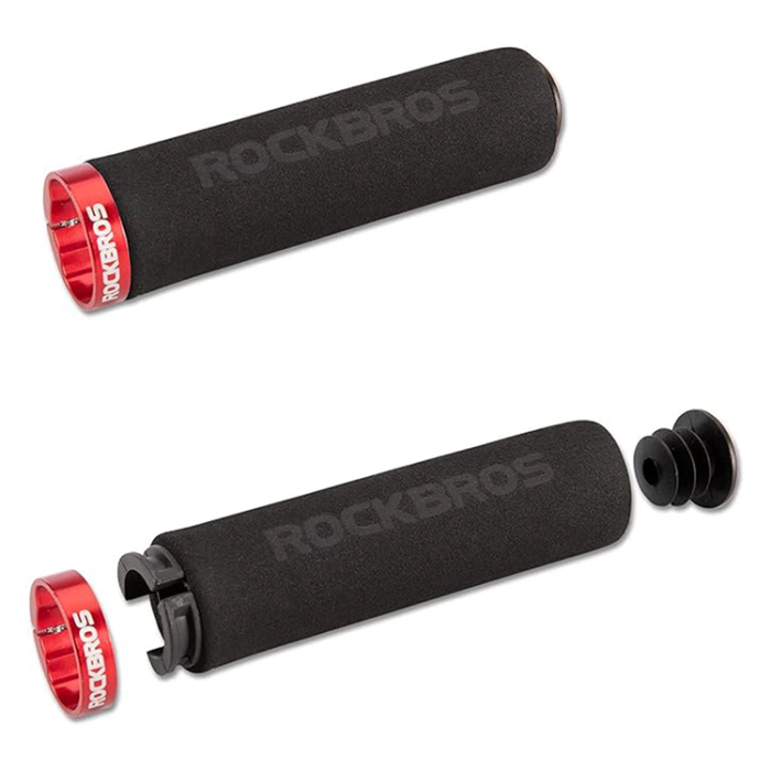 Rockbros - Rockbros Bicycle Greppar Sponge - Svart/Röd