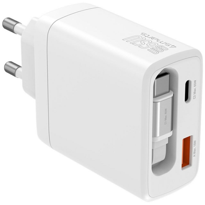 4smarts - 4smarts 65W Väggladdare PDPlug Slim GaN Jojo - Vit