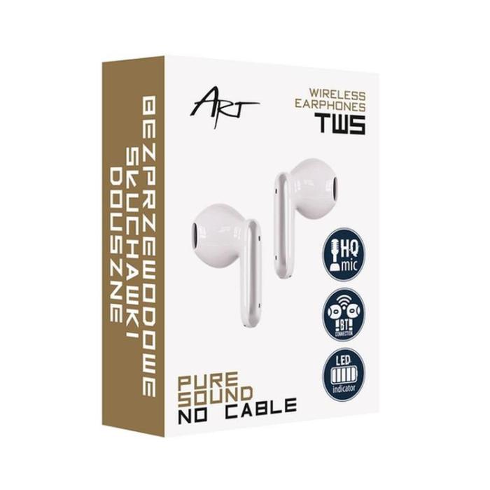 Art - Art TWS Bluetooth In-Ear Hörlurar Stereo - Vit