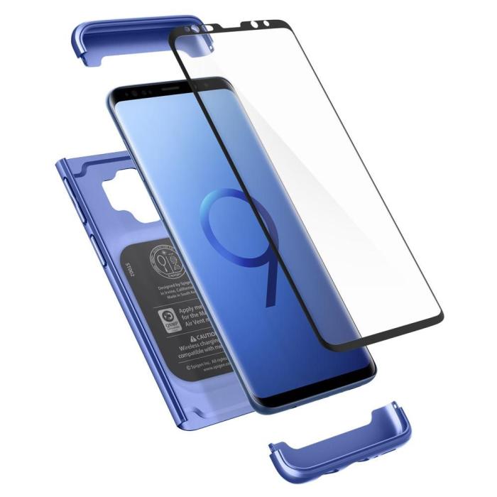 UTGATT5 - Spigen Thin Fit 360 Galaxy S9 Coral Blue