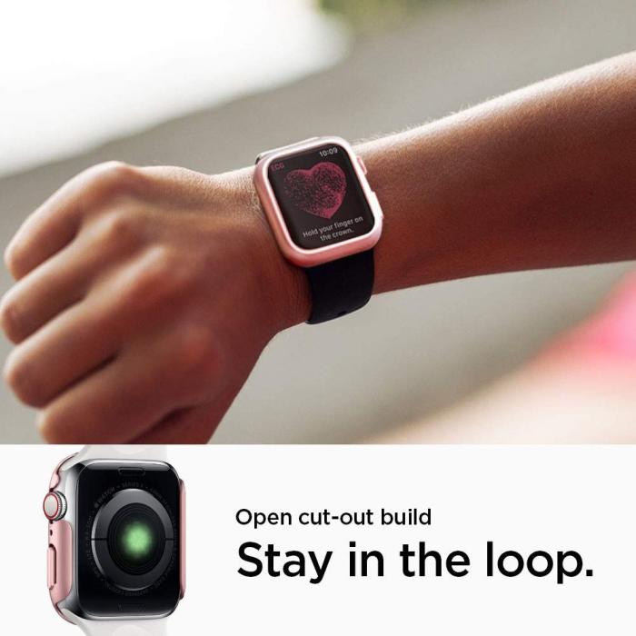 UTGATT5 - Spigen Thin Fit Apple Watch 4/5 (40 Mm) Rose Guld