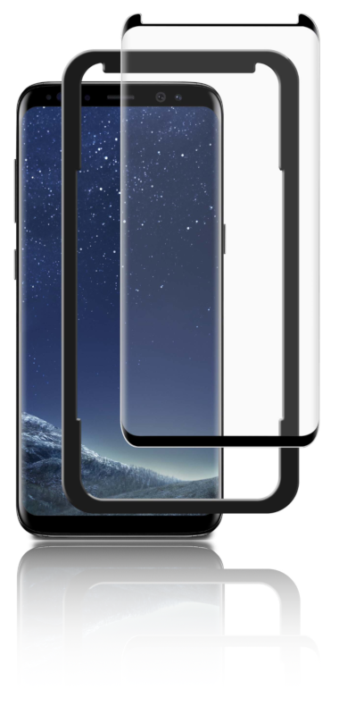 3D Härdat Glas Skärmskydd för Samsung Galaxy S8 Plus Inkl. Monteringsram | 5468 | AlltMobil