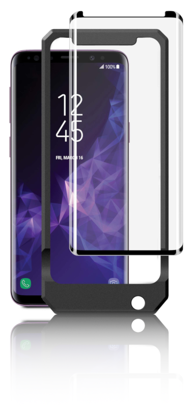 3D Härdat Glas Skärmskydd för Samsung Galaxy S9 Inkl. Monteringsram | 5468 | AlltMobil