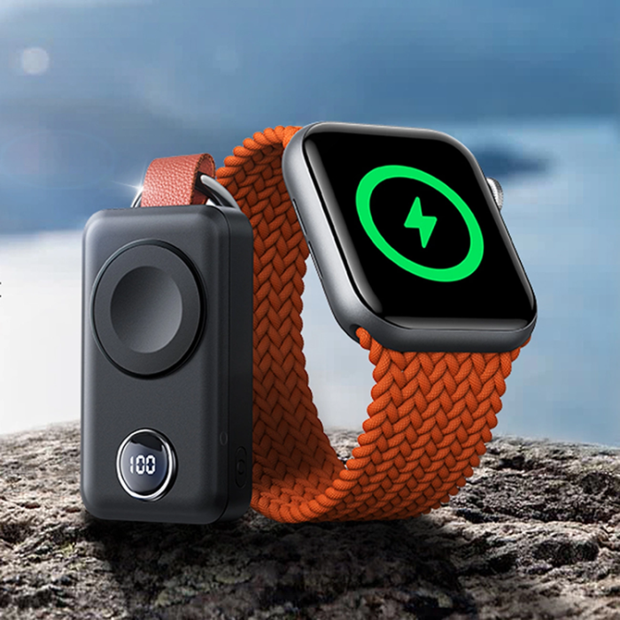 UTGATT - Joyroom Trådlös Powerbank 2000mAh 3W För Apple Watch - Svart