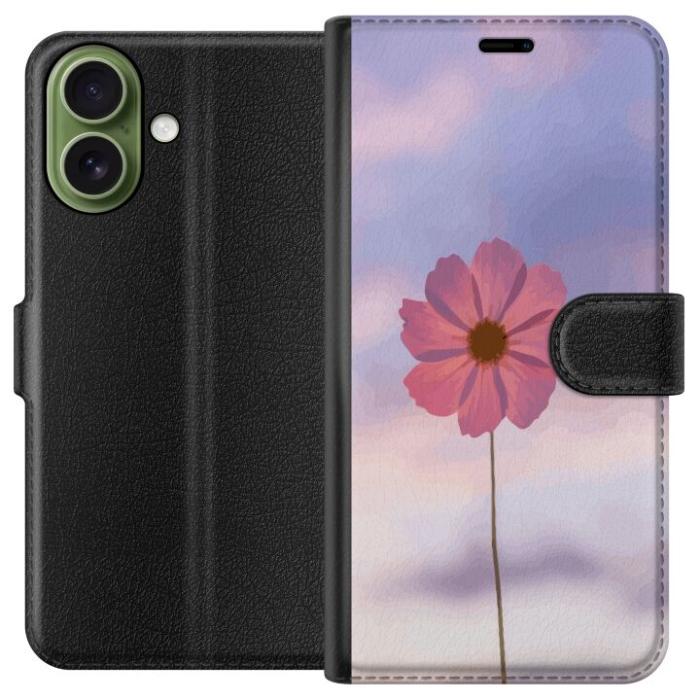 Gustaf - Plånboksfodral till Apple iPhone 17 med Rosa blomma