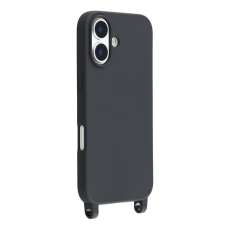 A-One Brand - iPhone 17 Mobilskal TPU med Hål för Rem - Svart