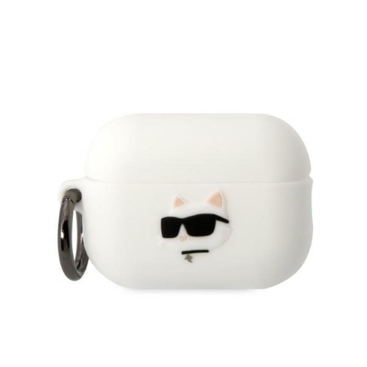Karl Lagerfeld AirPods Pro 2 Skal Silicone Choupette Head 3D - Vit | 2353 | AlltMobil