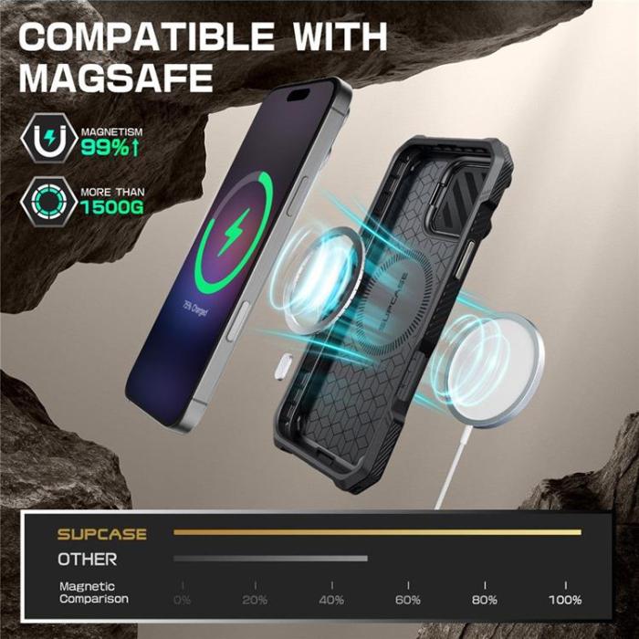 SupCase - Supcase iPhone 16 Pro Mobilskal Magsafe UB XT - Tigrå