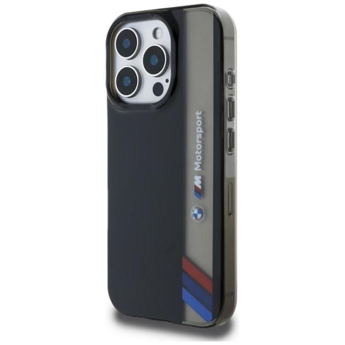 BMW - BMW iPhone 16 Pro Max Mobilskal Motorsport IML Vertical Stripe - Svart