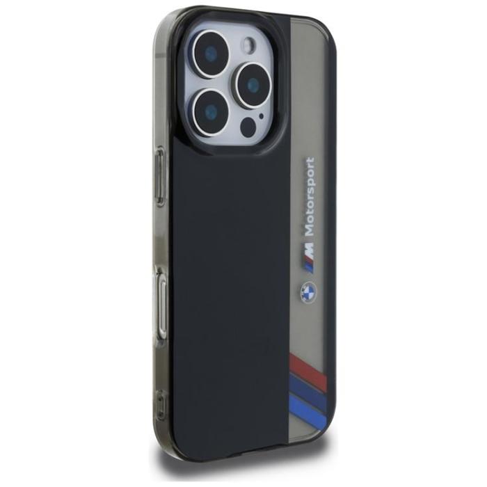 BMW - BMW iPhone 16 Pro Max Mobilskal Motorsport IML Vertical Stripe - Svart